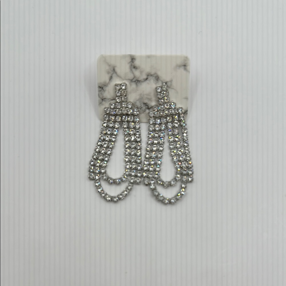 Silver Teardrop Earrings